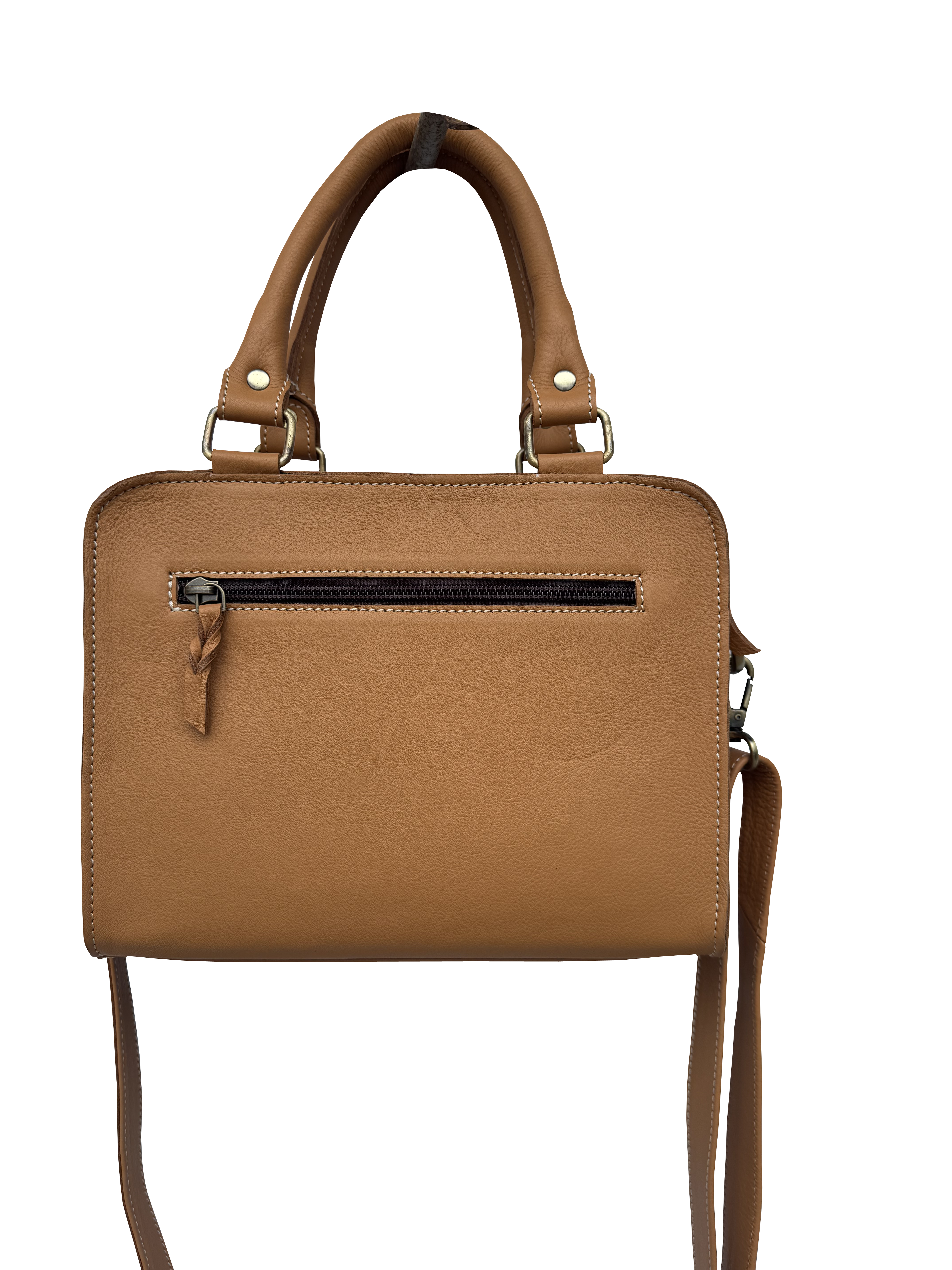 The Orleans | Tooling Leather Cowhide Boot Stitch Medium Bag