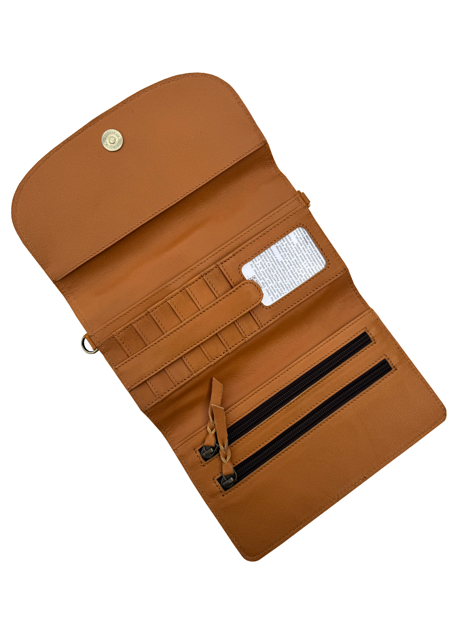 The Cancun | Cowhide Sunflower Tooled Leather Wallet Bag