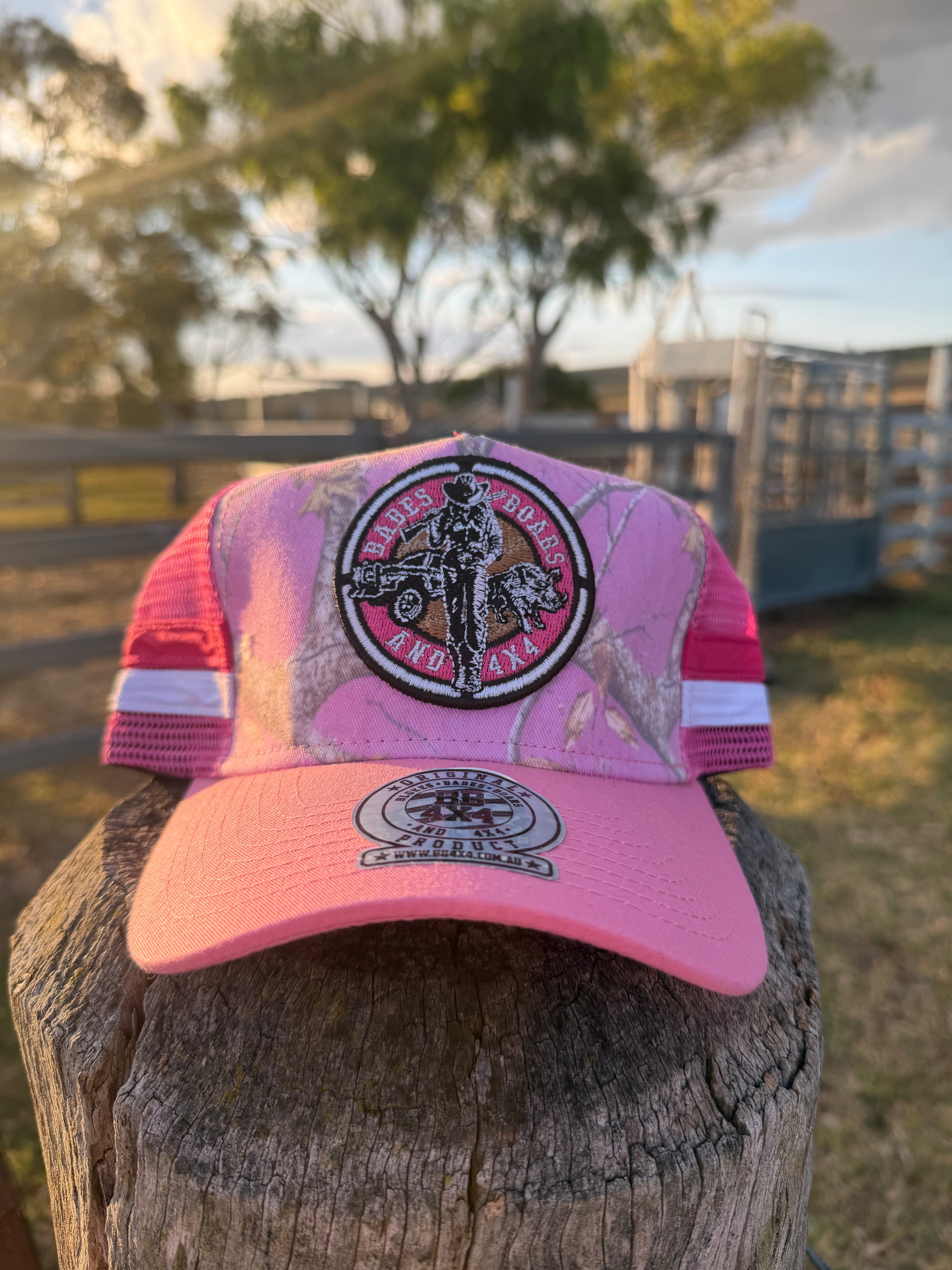 BB4x4 Babes Pink Timber Camo Trucker Hat