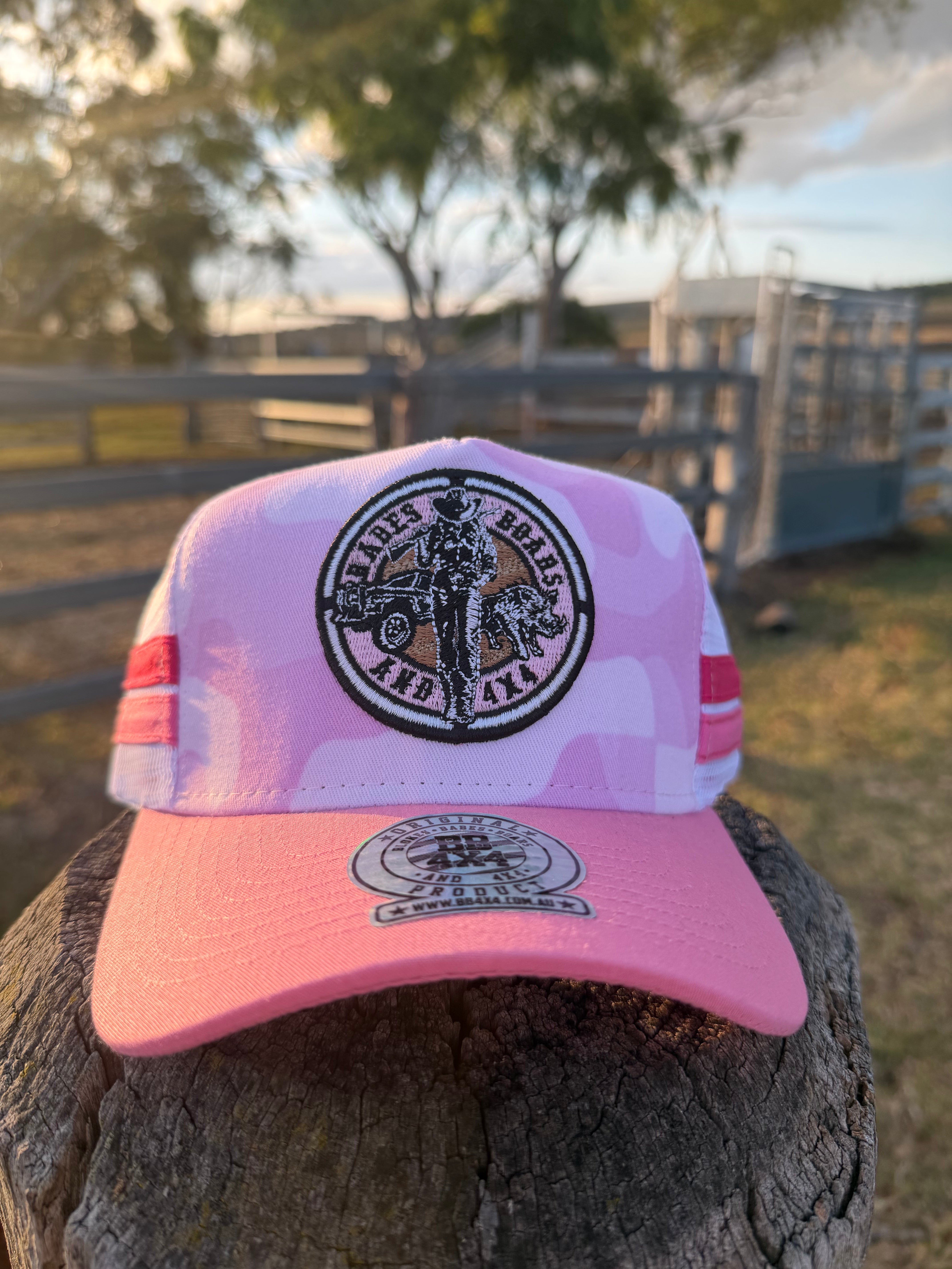 BB4x4 Babes Pink Camo Trucker Hat