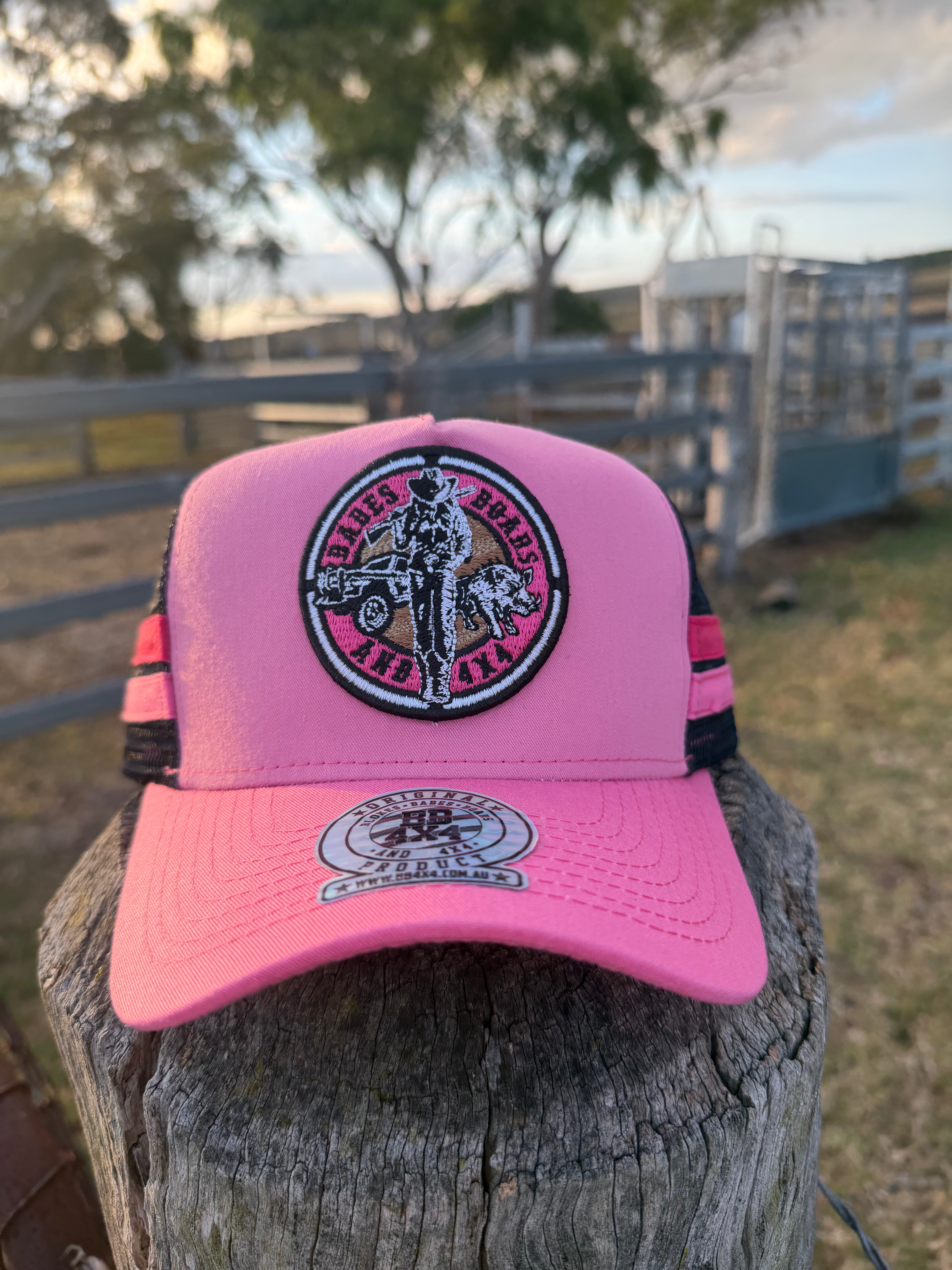 BB4x4 Babes Pink & Black Trucker Hat