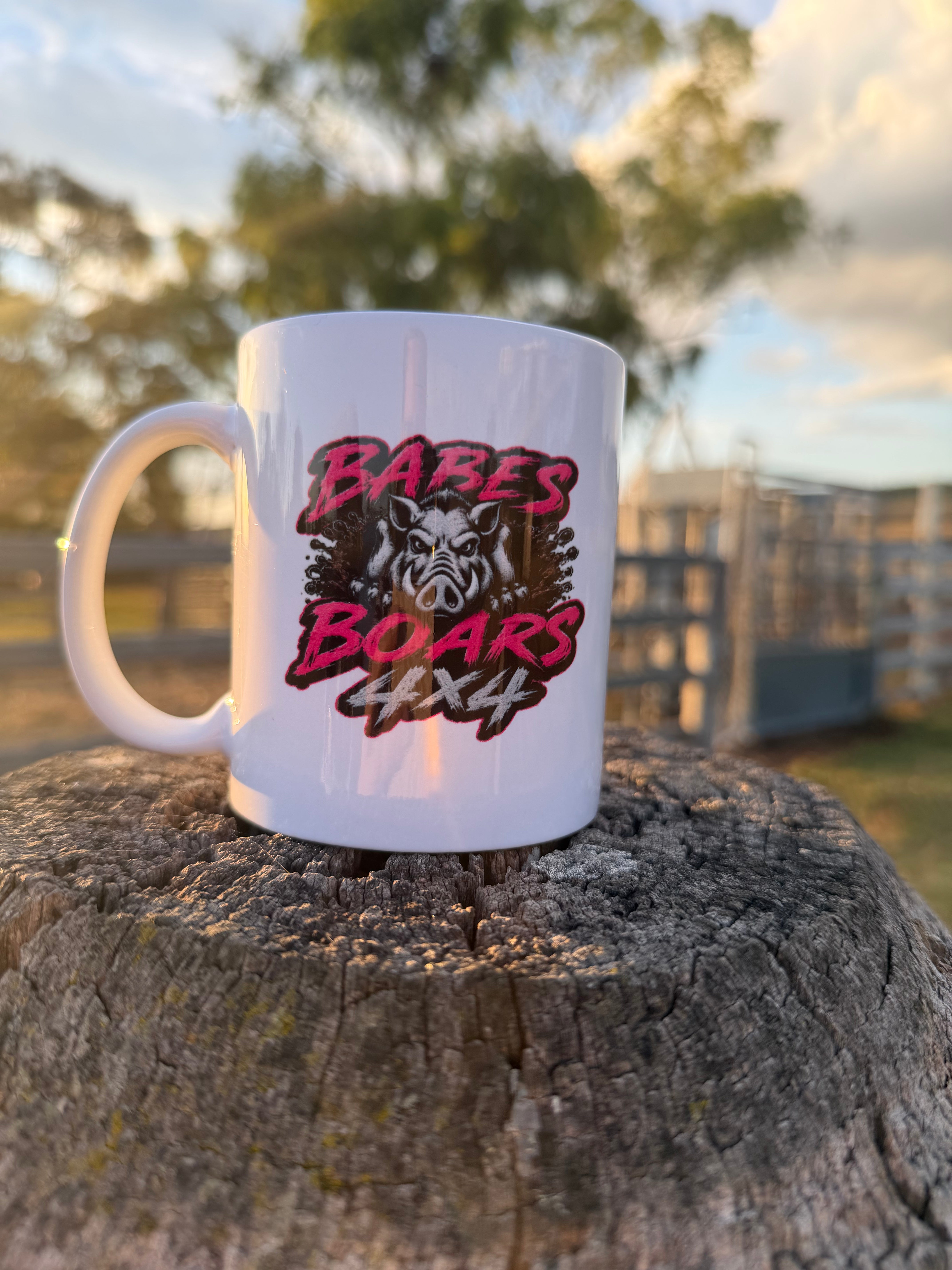 Babes Boars 4x4 Pink Boar Mug