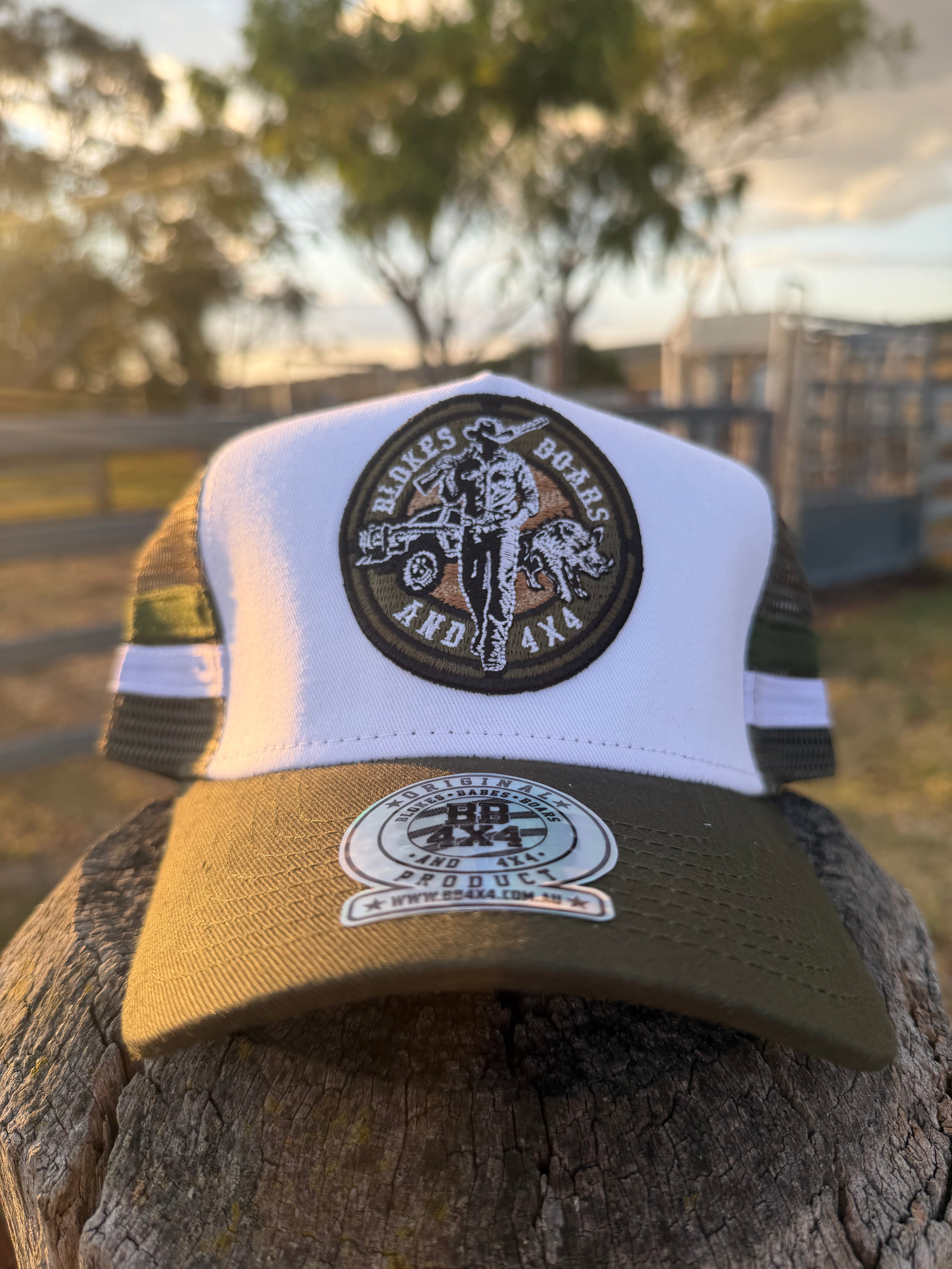 BB4x4 Blokes Khaki Heritage Trucker Hat