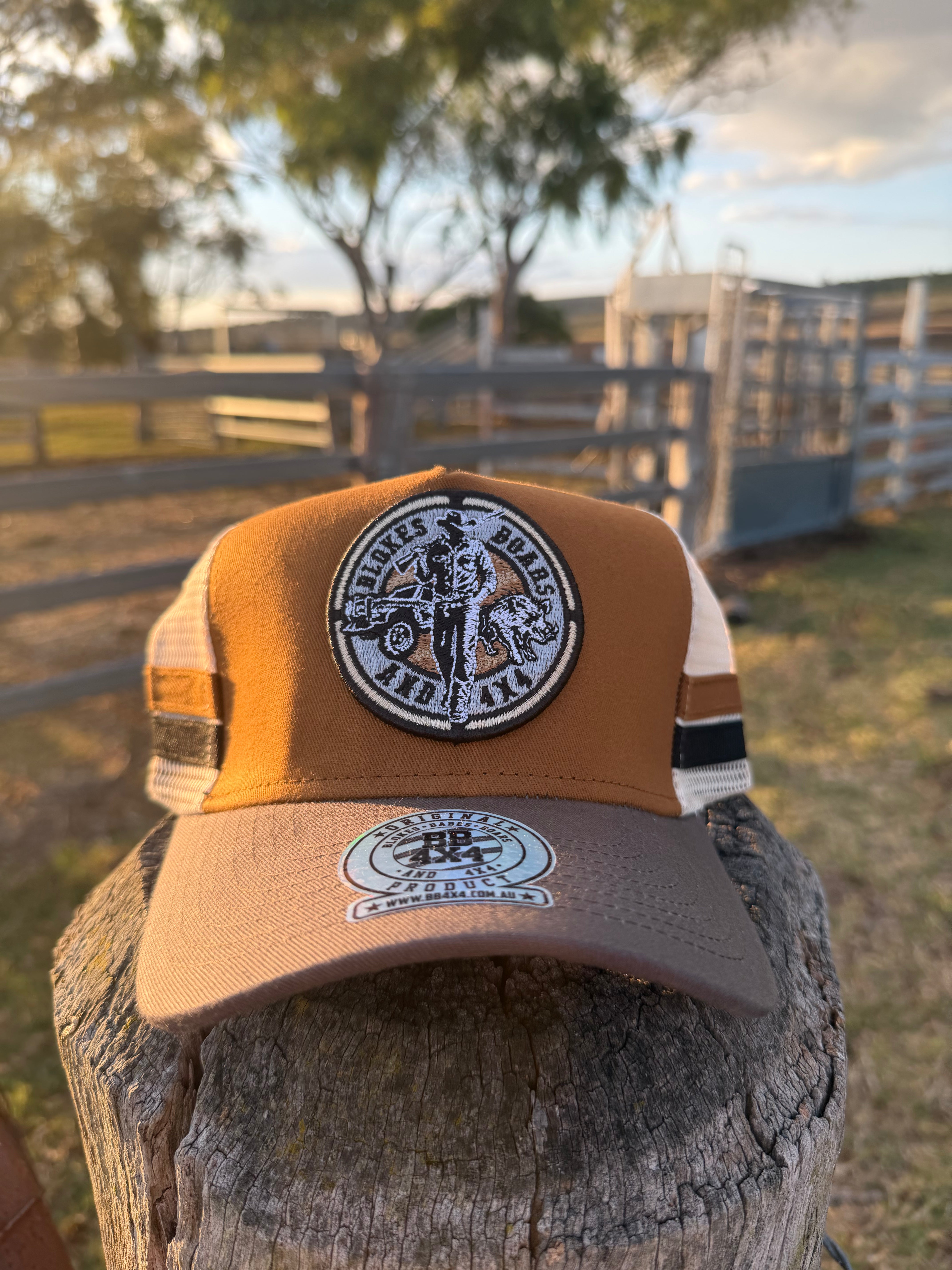 BB4x4 Blokes Classic Tan Trucker Hat