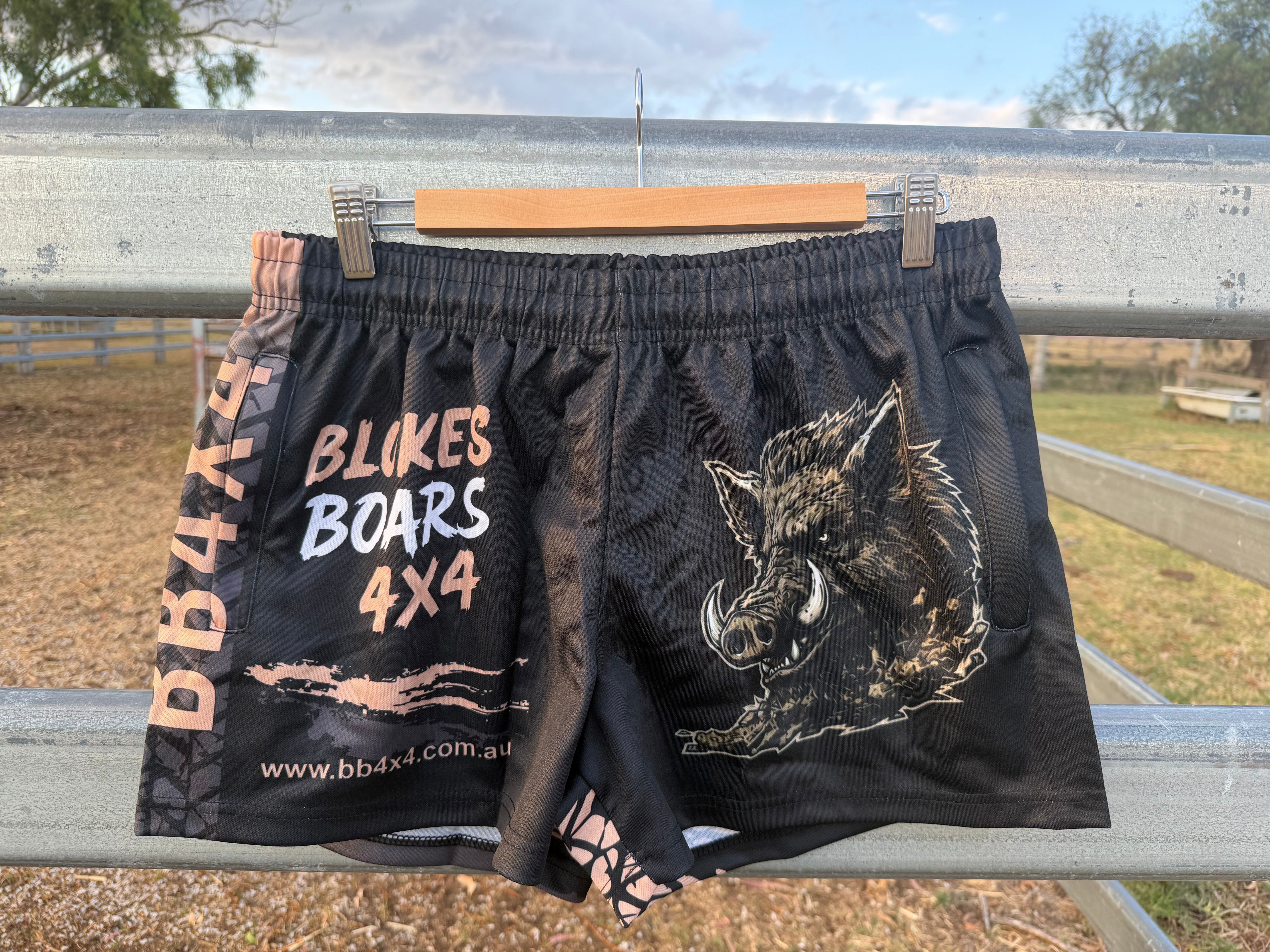Blokes Boar Footy Shorts