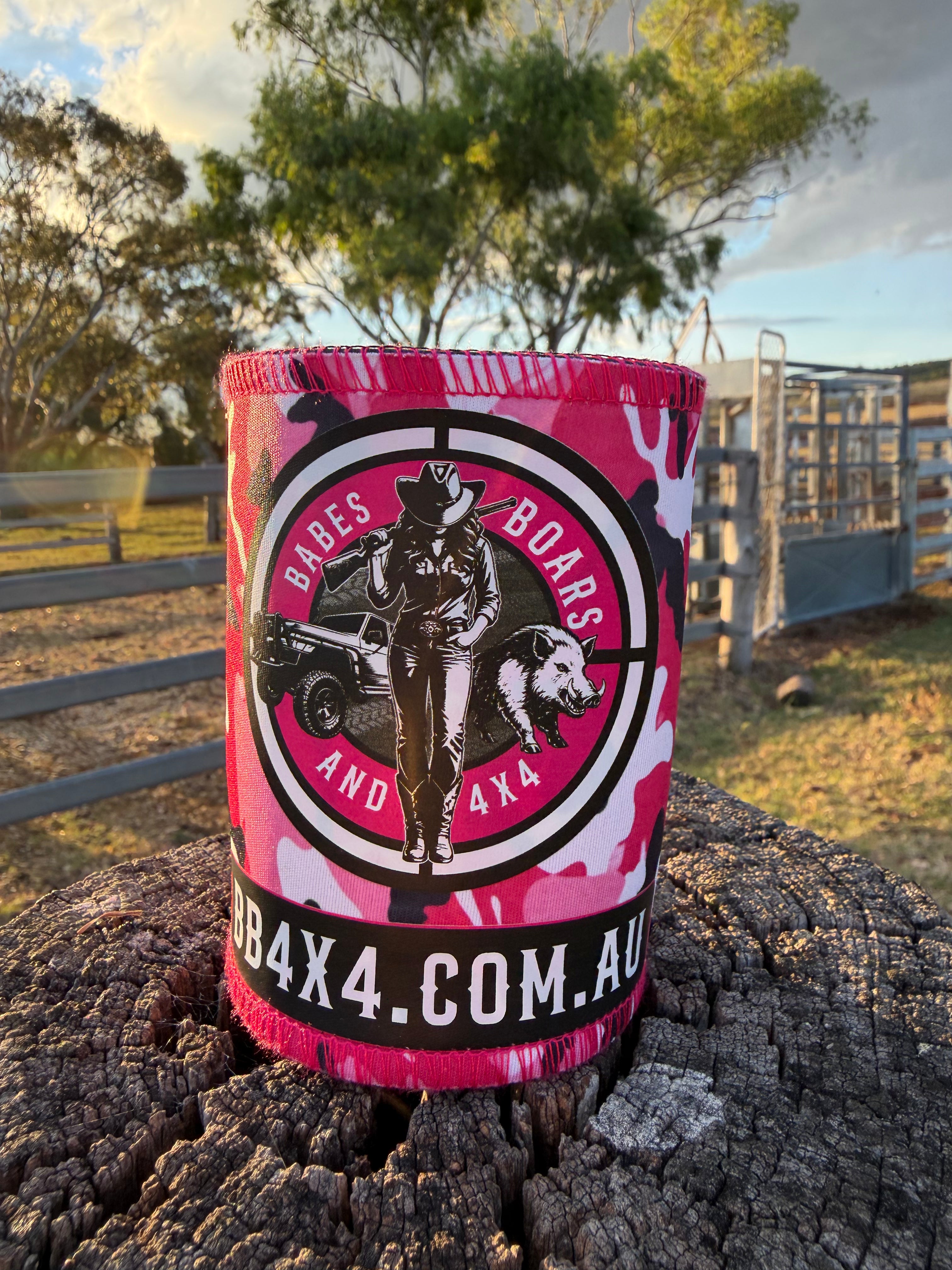 Babes Pink Camo Roundel Drink Cooler