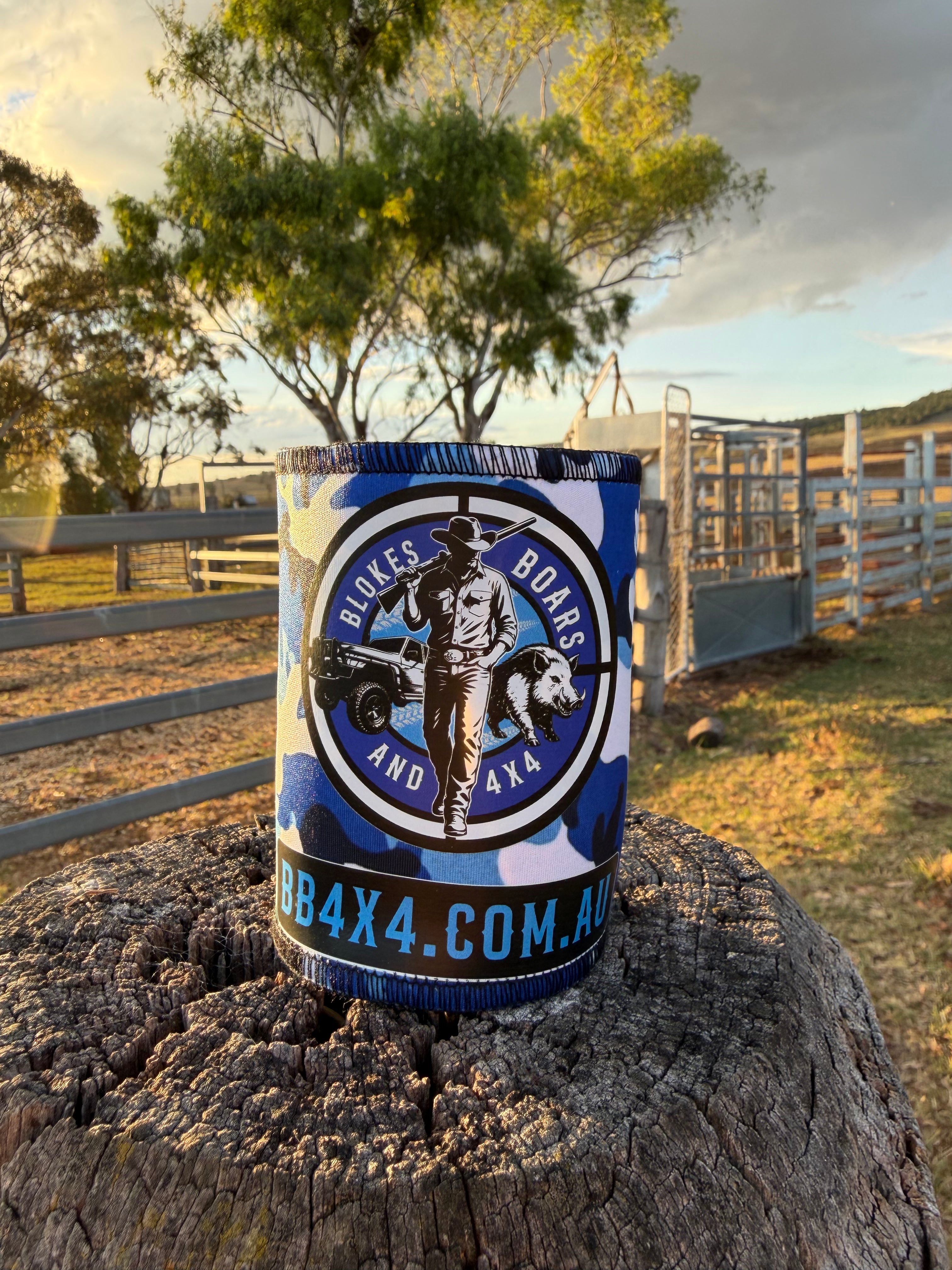 Blokes Blue Camo Roundel Drink Cooler