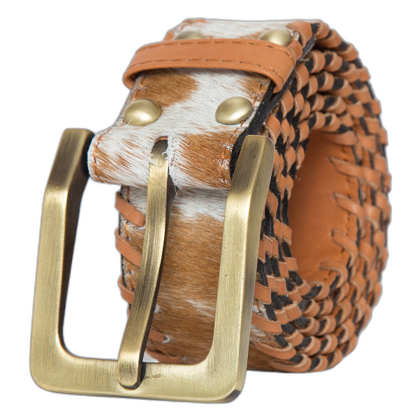 The Boho Cowhide | Hand-Woven Belt