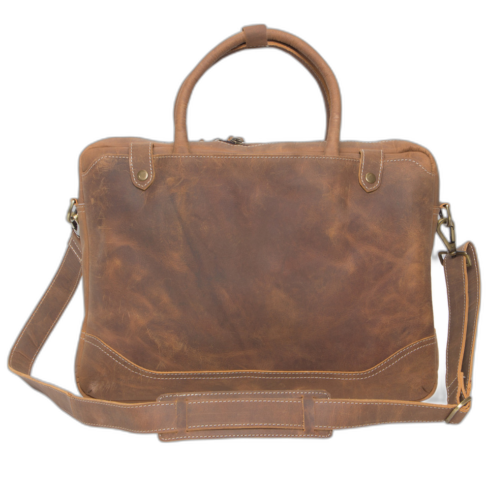 The Workhorse | Antique Leather Laptop Bag