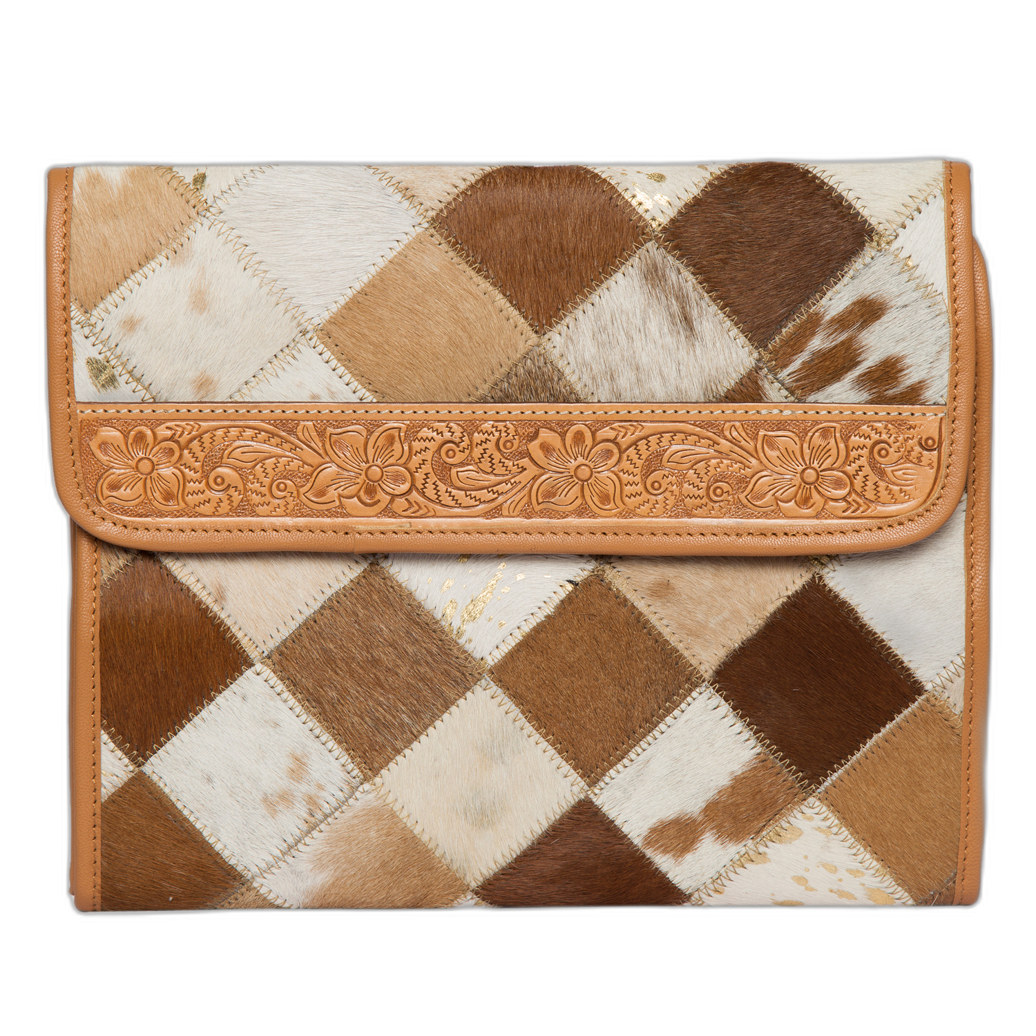 The Vanity | Cowhide Makeup Bag