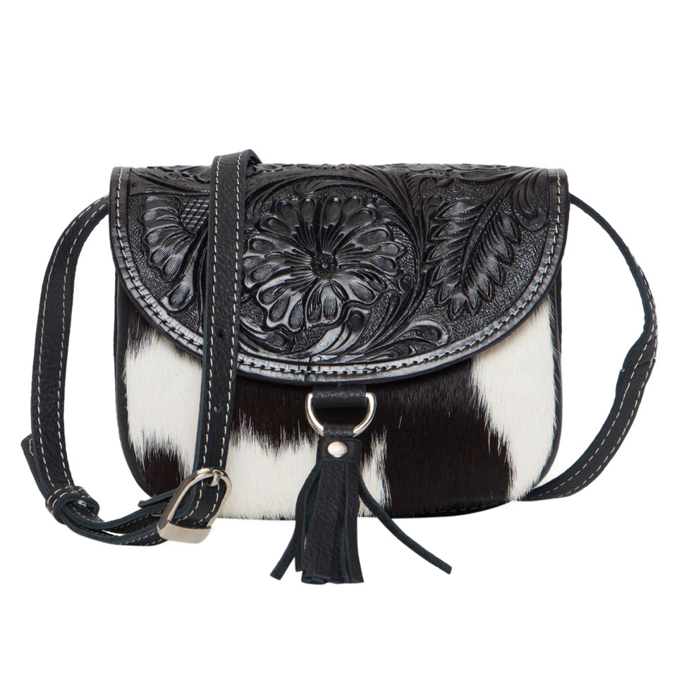 The Haiti | Tooling Leather Cowhide Small Bag