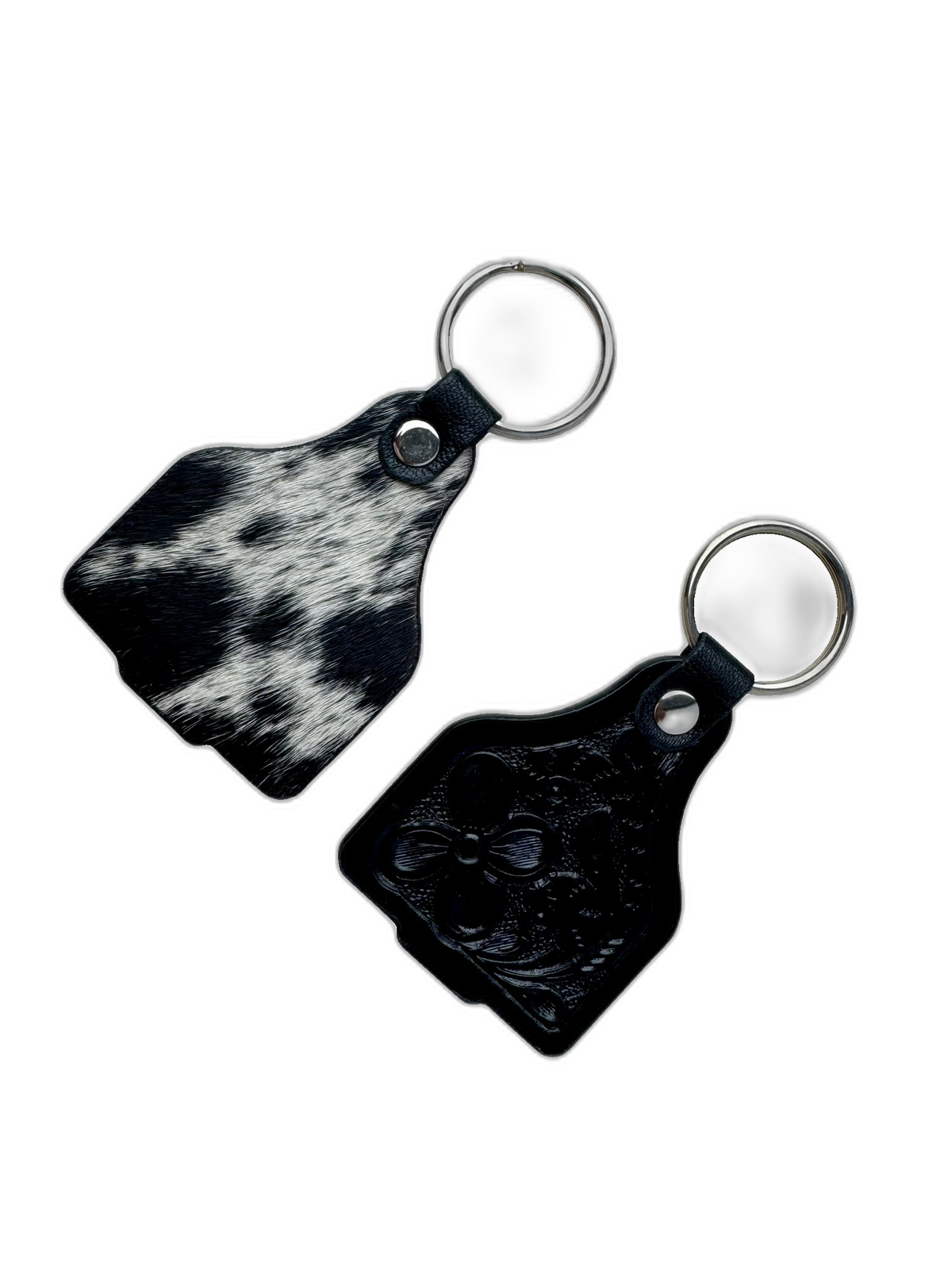 The Cattle Tag | Tooled Leather Keyring