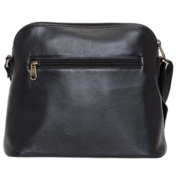 The Finland | Front Zipper Cowhide Sling Bag