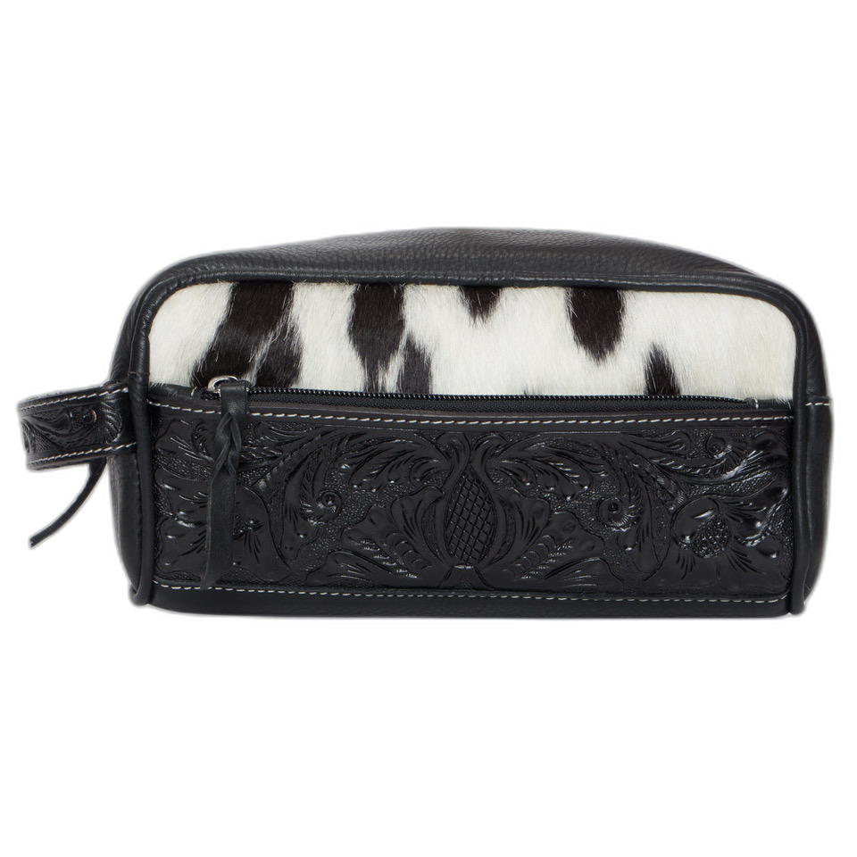 The Coro | Tooled Cowhide Toiletries Bag