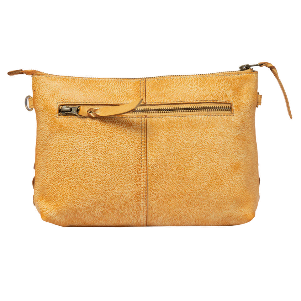 The Trim | Woven Washed Leather Sling With Studs
