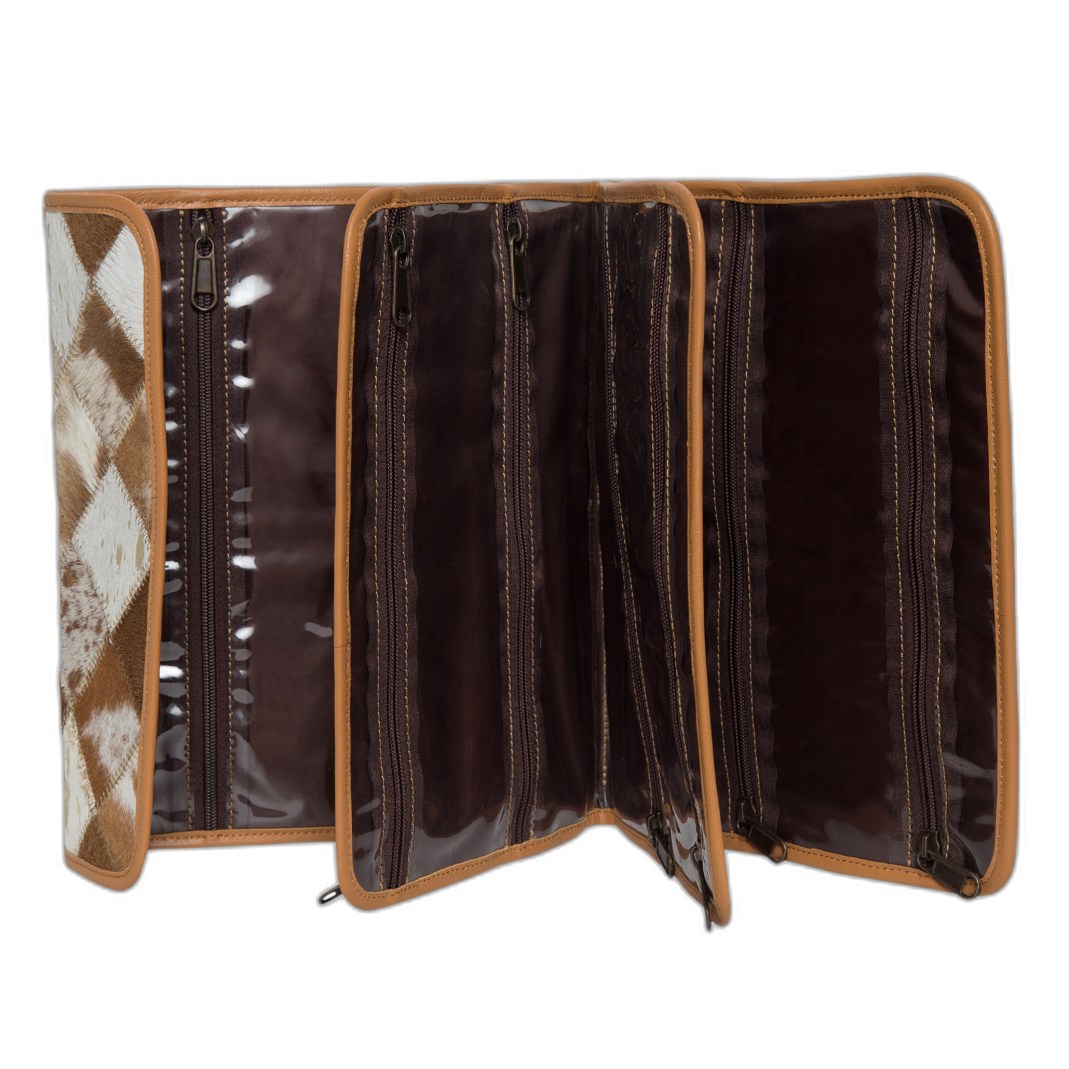 The Vanity | Cowhide Makeup Bag