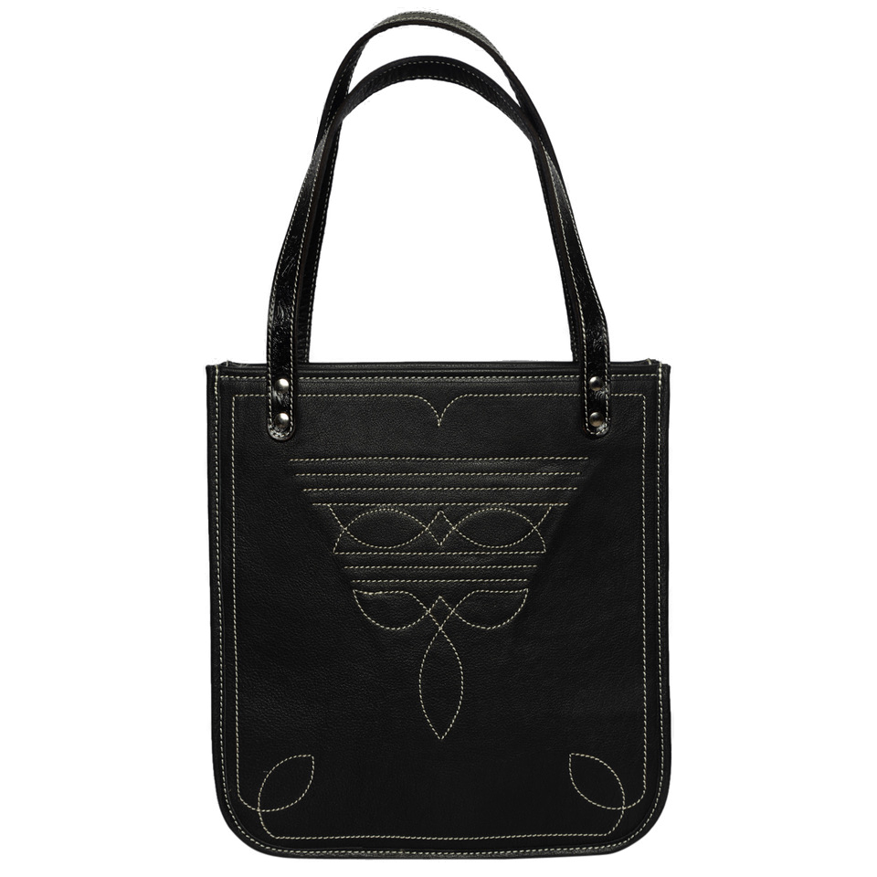 The Edmond | Tooling Leather Boot Stitch Bag