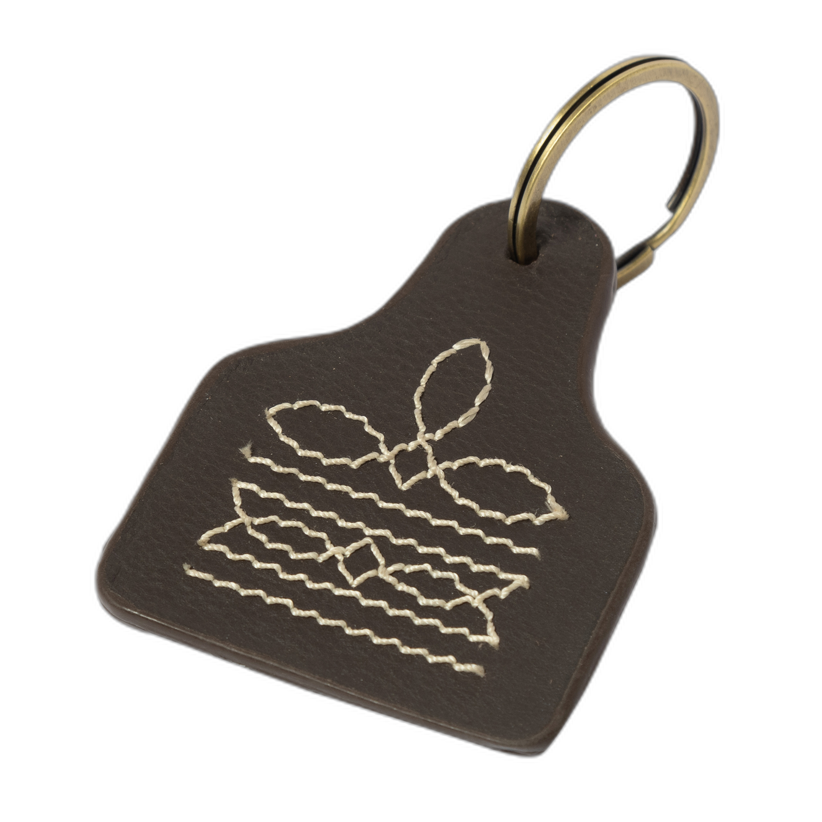 The Boot Stitch | Cattle Tag Keyring