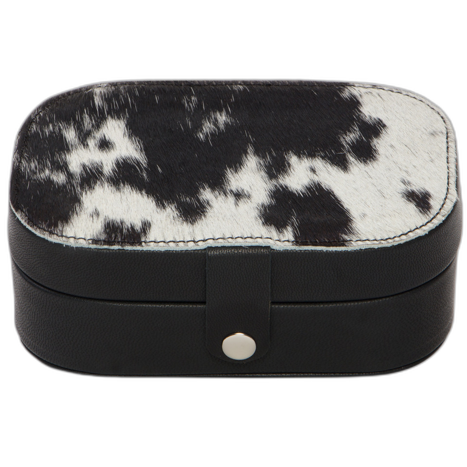 The Traveller | Cowhide Travel Jewellery Box