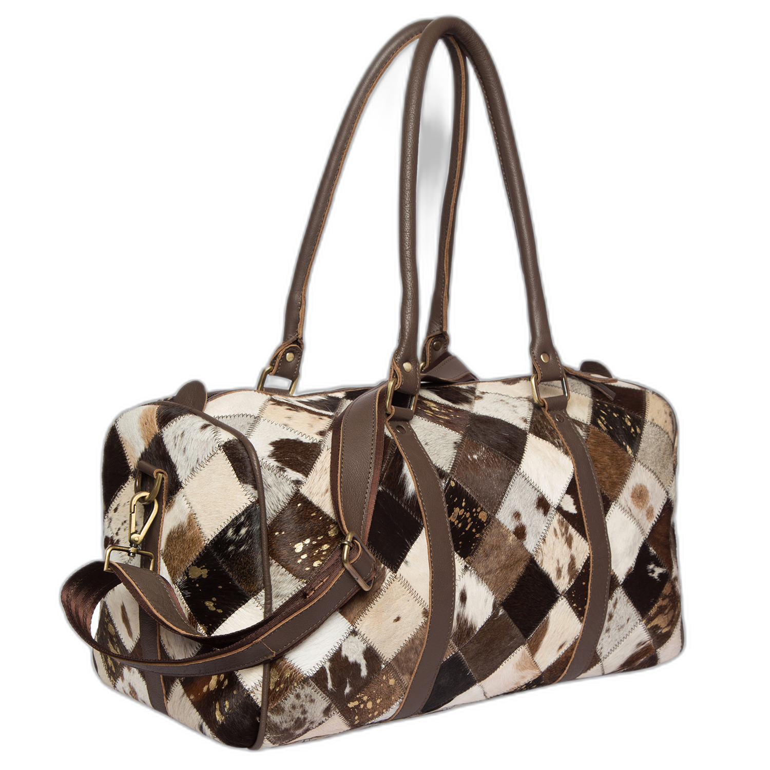 The Rambler | Patchwork Cowhide Travel Bag