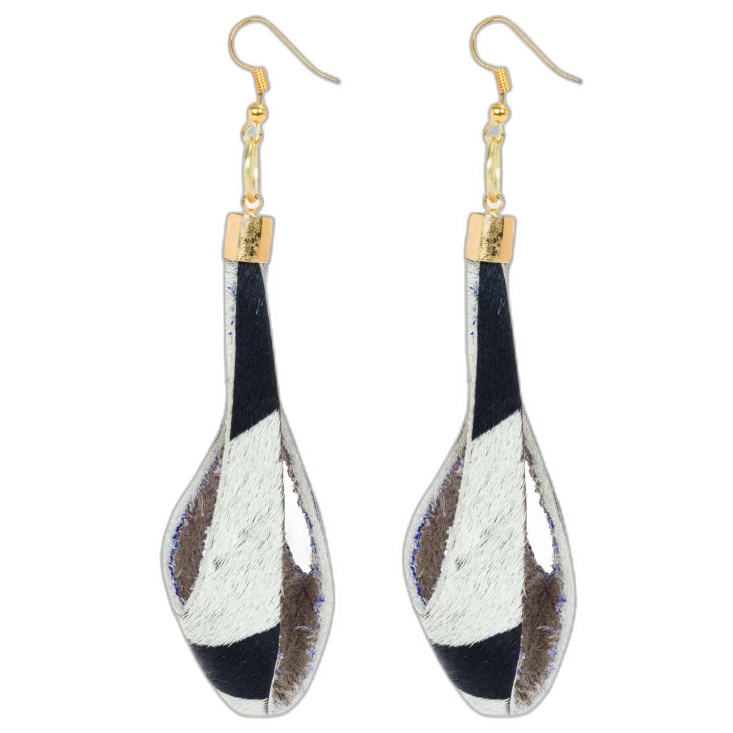The Chad | Cutout Cowhide Earrings