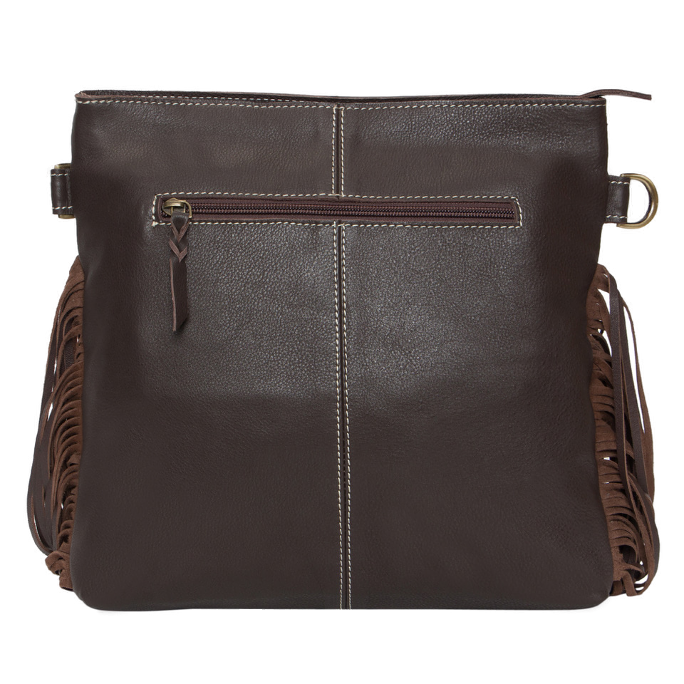 The Pasto | Tooling Leather Medium Sling Cowhide Bag