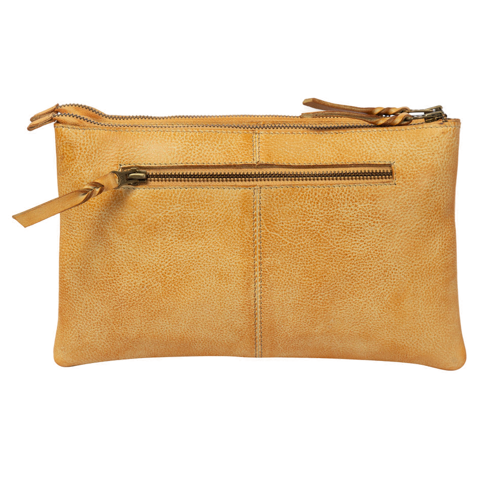 The Dublin | Woven Washed Leather Double Sling Bag