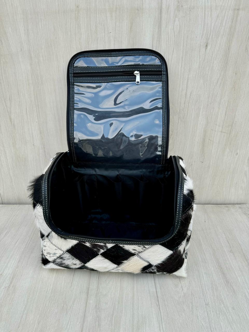 The Patchwork | Cowhide Toiletries Bag