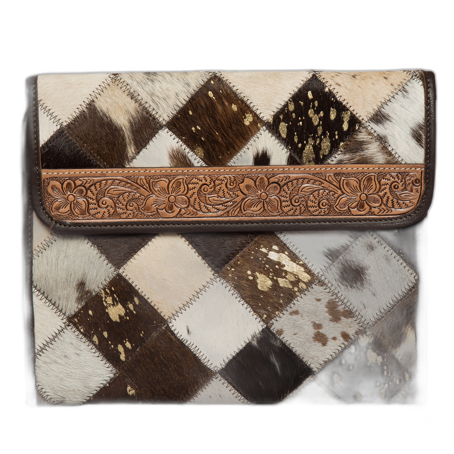 The Vanity | Cowhide Makeup Bag