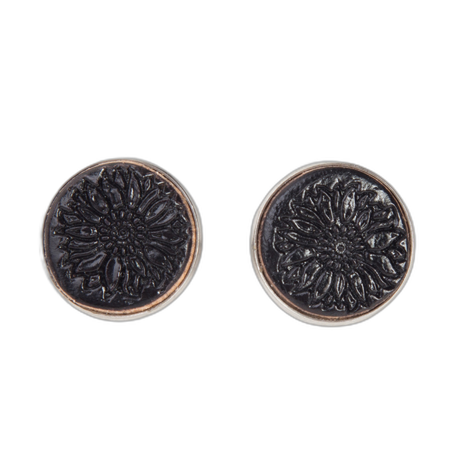 The Tooled Stud | Leather Stud Earrings