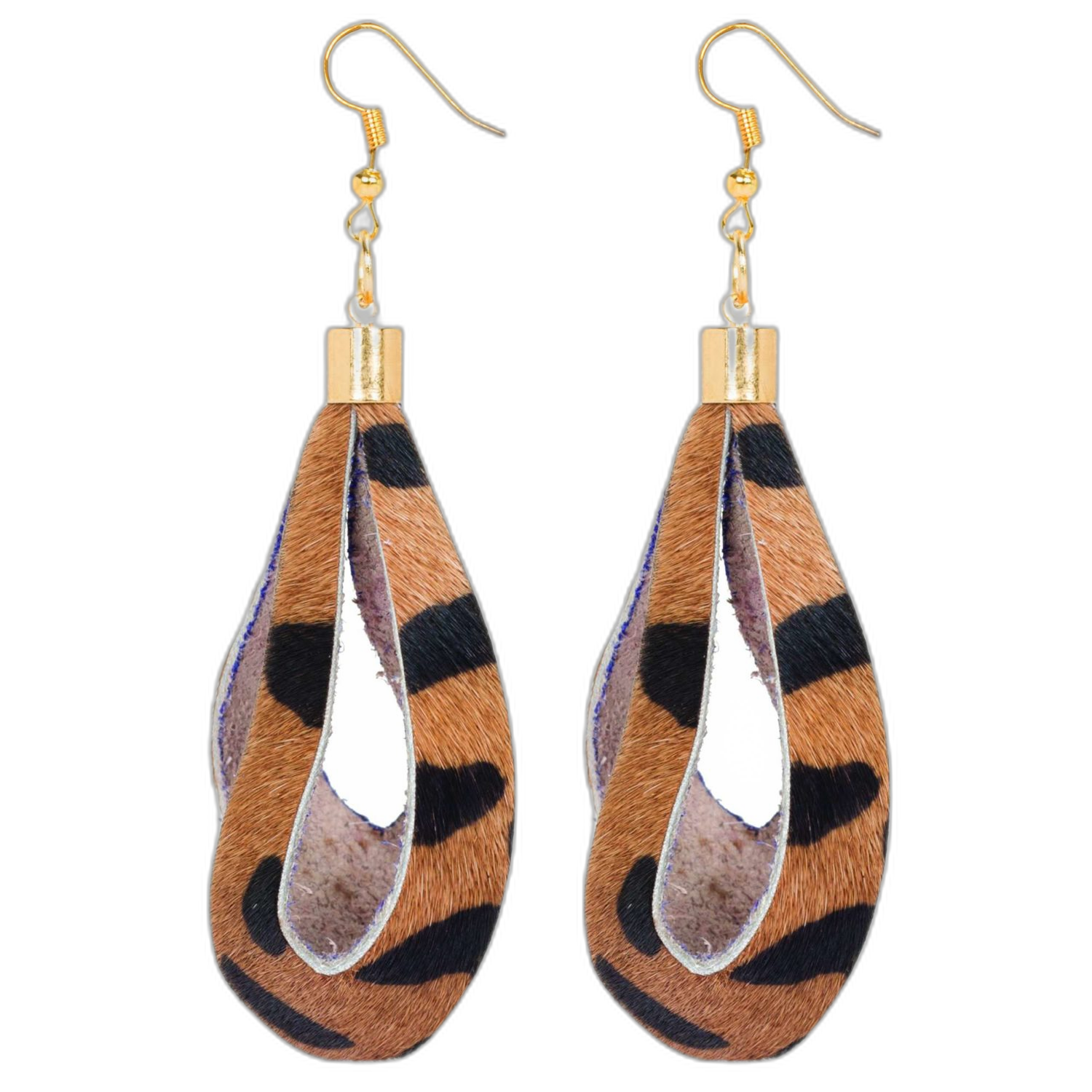 The Chad | Cutout Cowhide Earrings