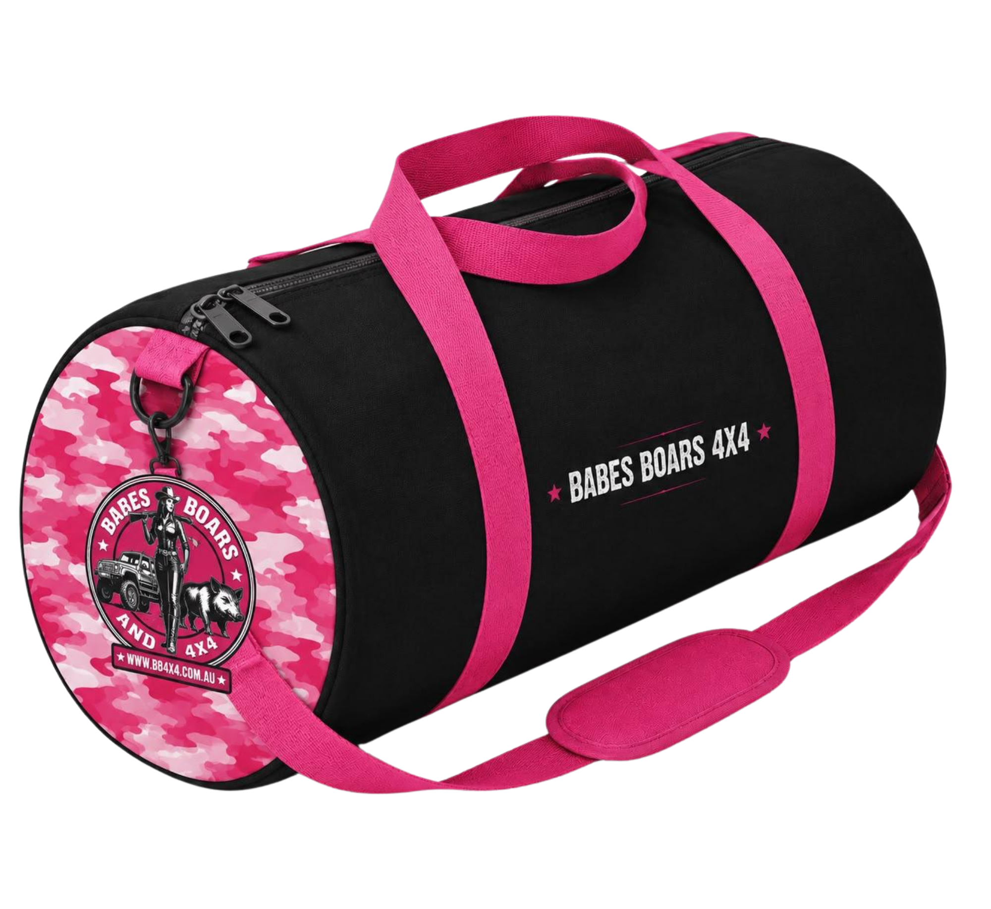 Babes Boars & 4x4 Pink Camo Duffel Bag