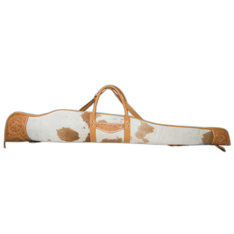 The Heritage Rifle Case | Tooled Leather Cowhide Rifle Case