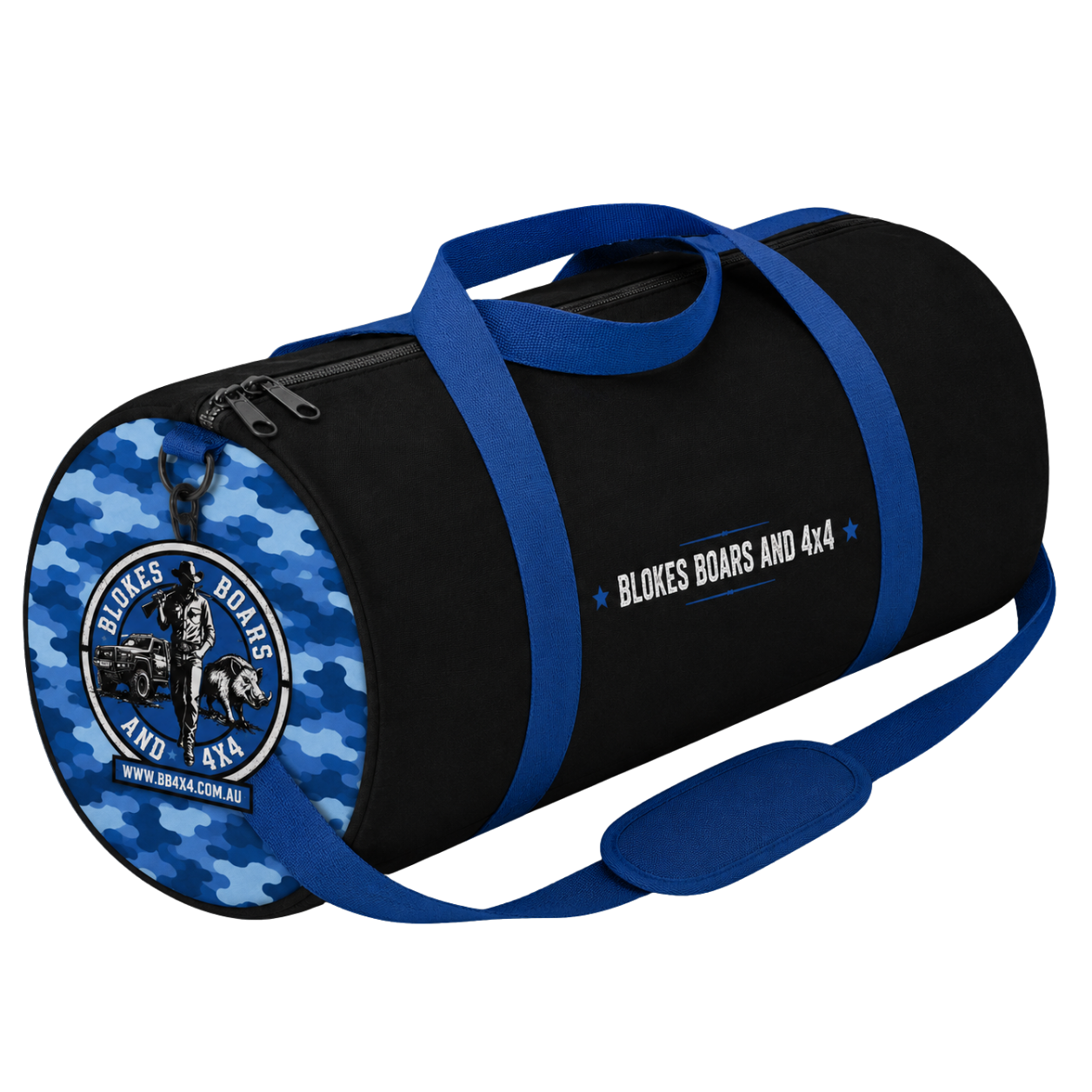 Blokes Boars & 4x4 Blue Camo Duffel Bag