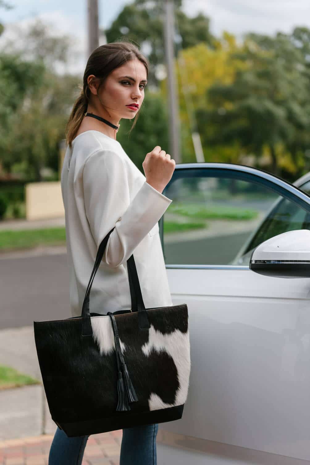 The Portugal | Shopper Cowhide Tote Bag