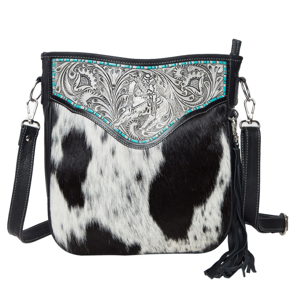 The Santiago | Tooling Leather Cowhide Medium Bag