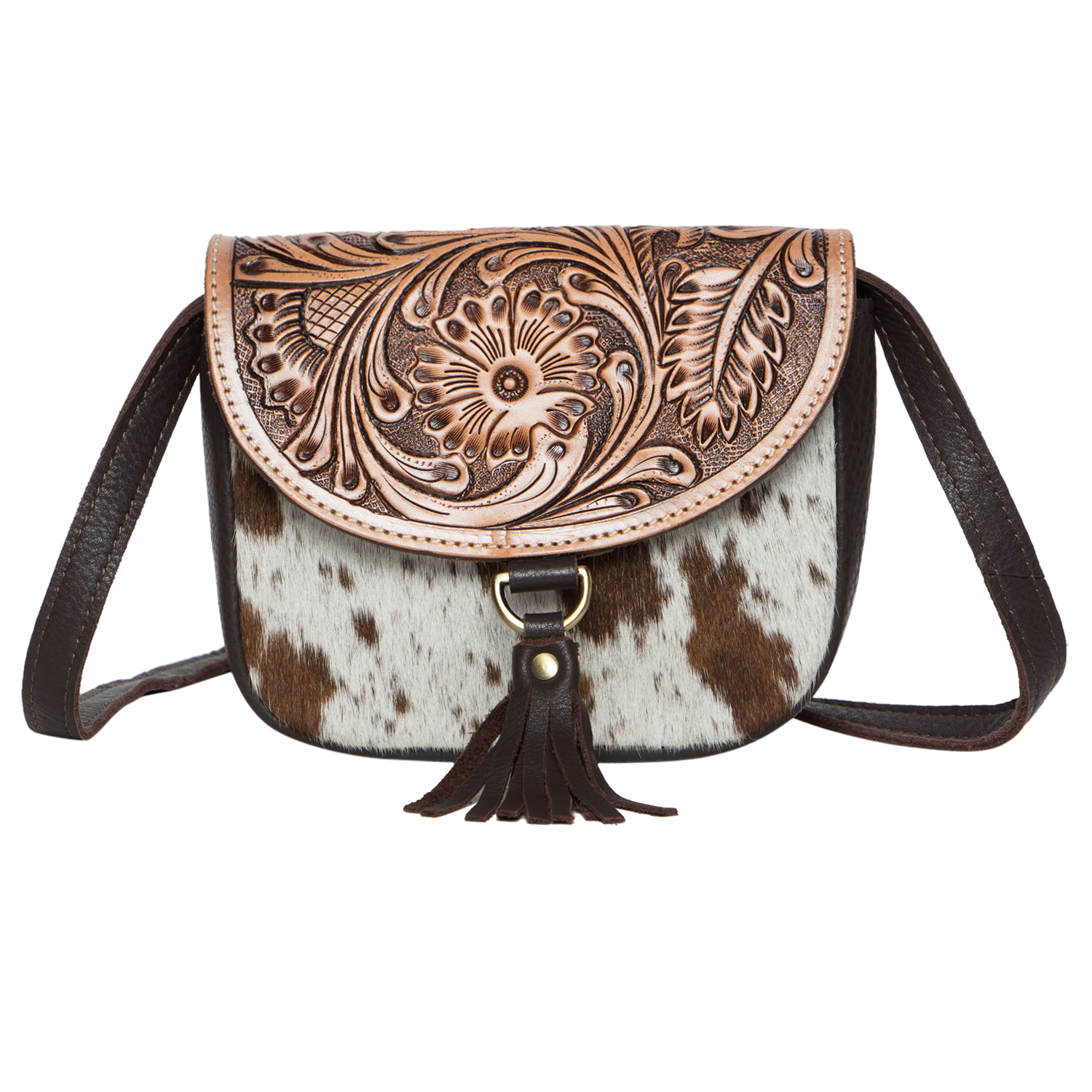 The Haiti | Tooling Leather Cowhide Small Bag