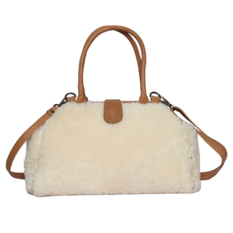The Shearling Bag | Shearling Fur and Leather Ladies Bag