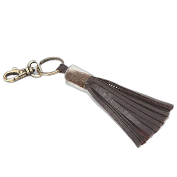 The Bali | Cow Leather Tassel Keyring