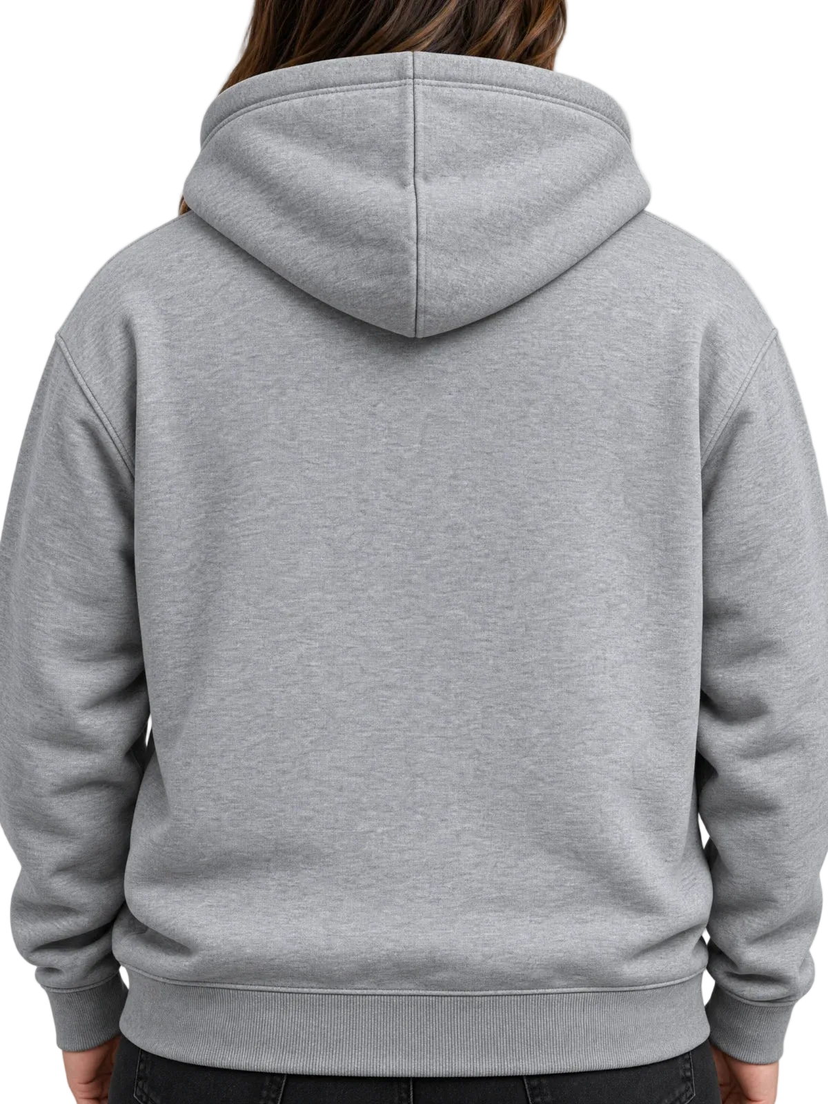 BB4x4 grey hoodie, back (designs print here)