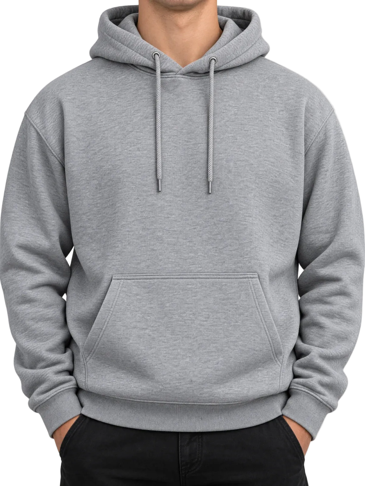 BB4x4 grey hoodie, front
