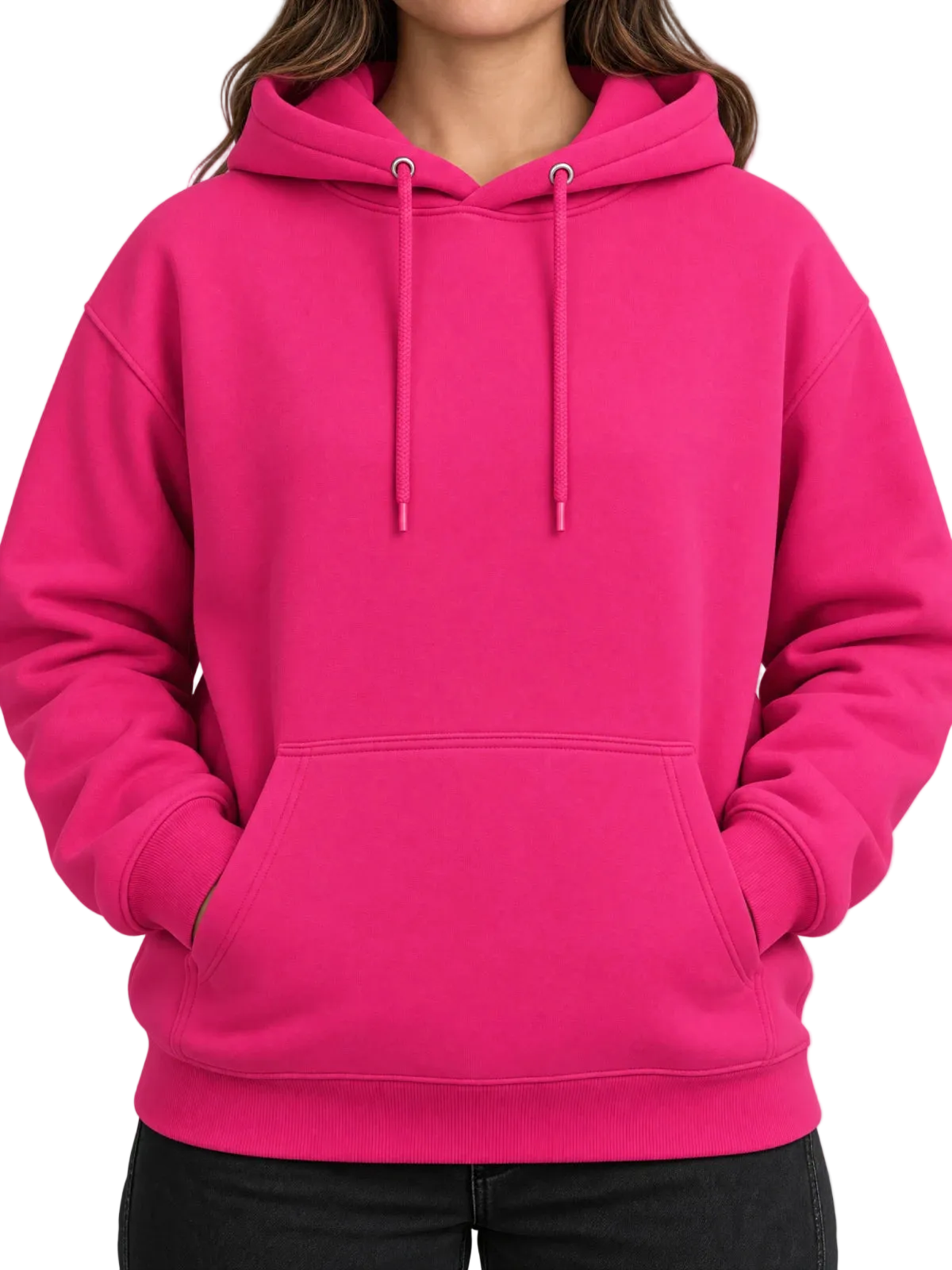 BB4x4 hot pink hoodie, front