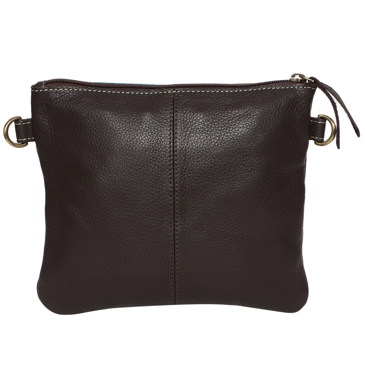 The Turquoise Clutch | Tooling Leather Hand Carved Clutch Bag