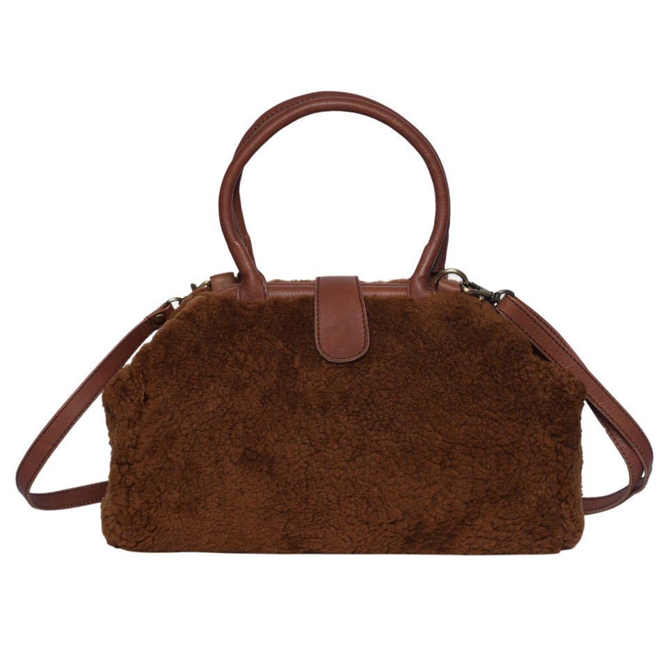 The Shearling Bag | Shearling Fur and Leather Ladies Bag