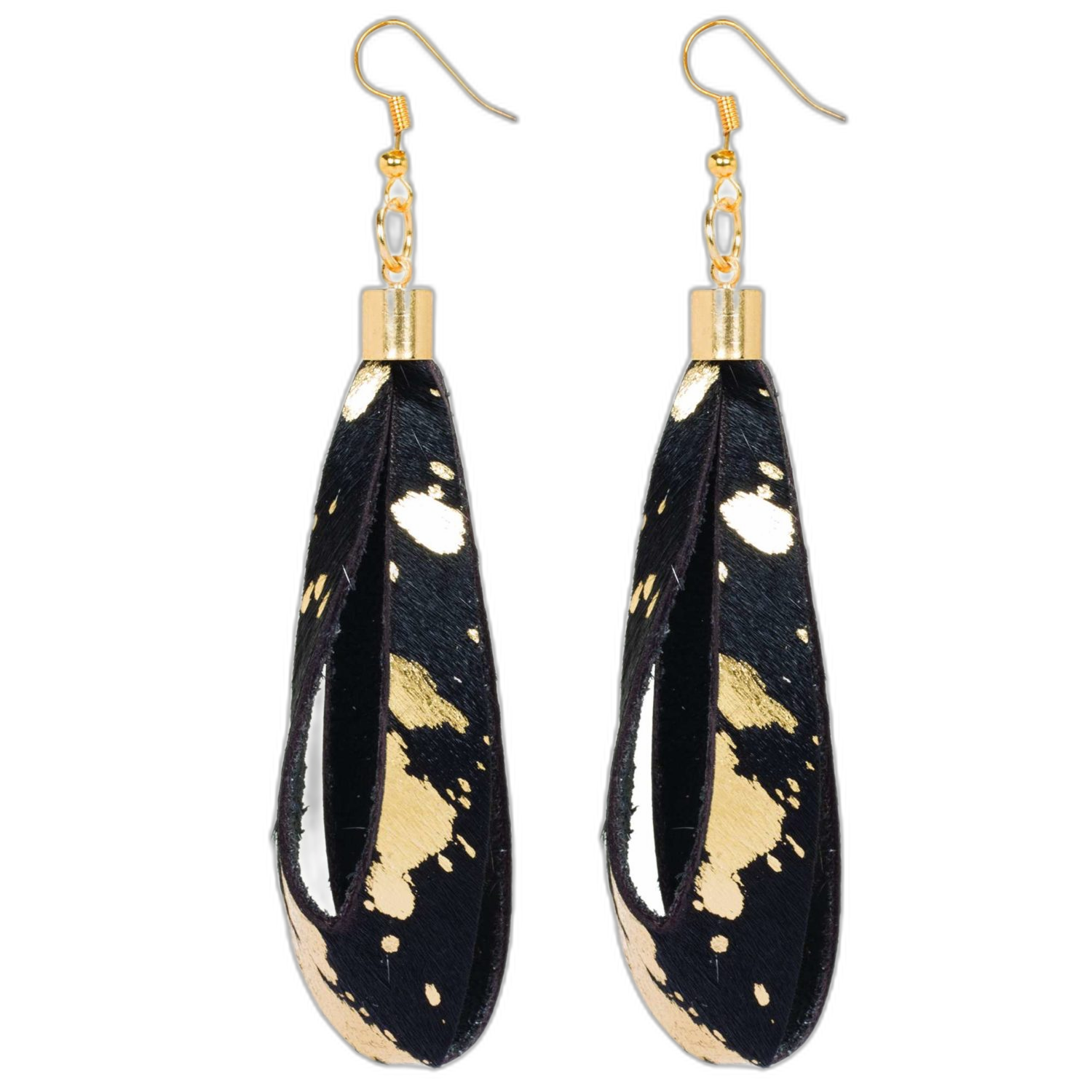 The Chad | Cutout Cowhide Earrings