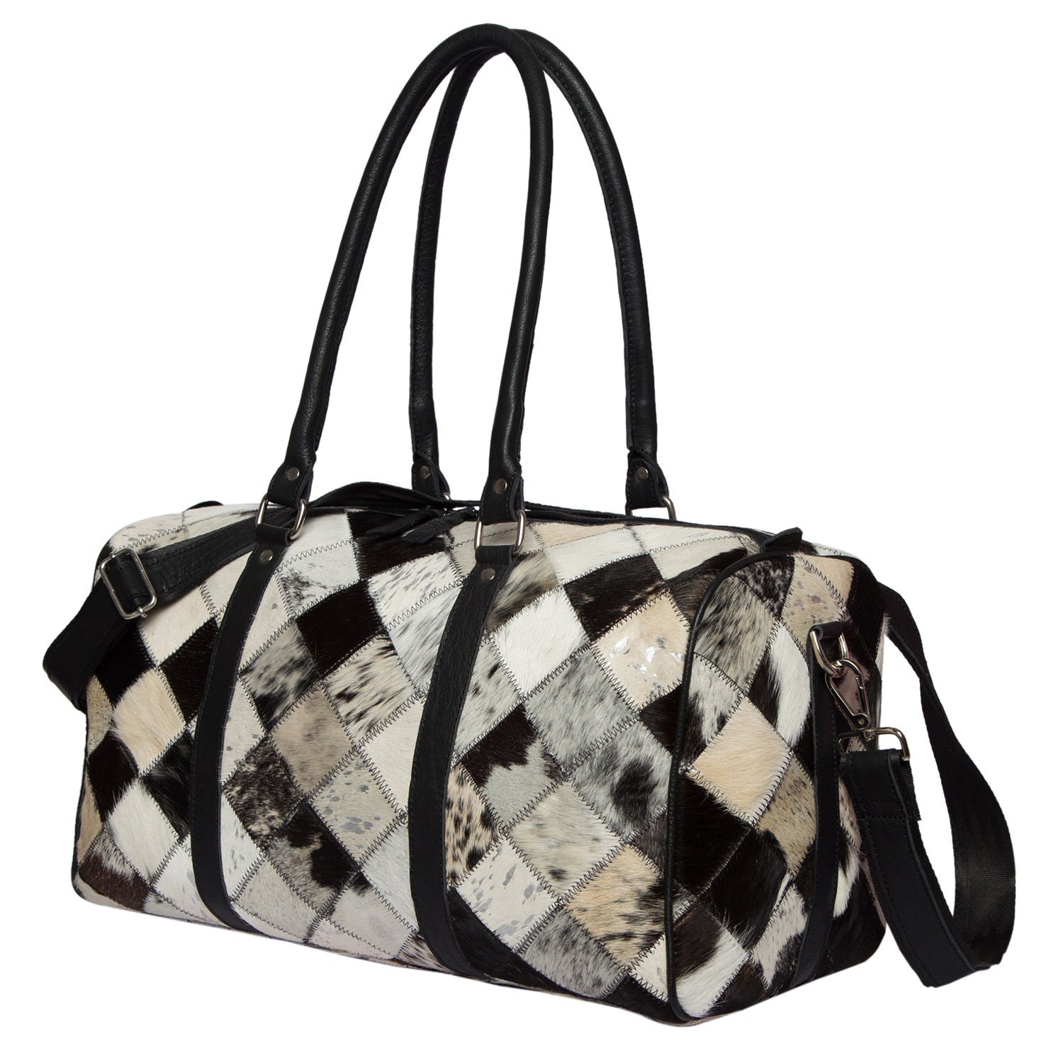 The Rambler | Patchwork Cowhide Travel Bag