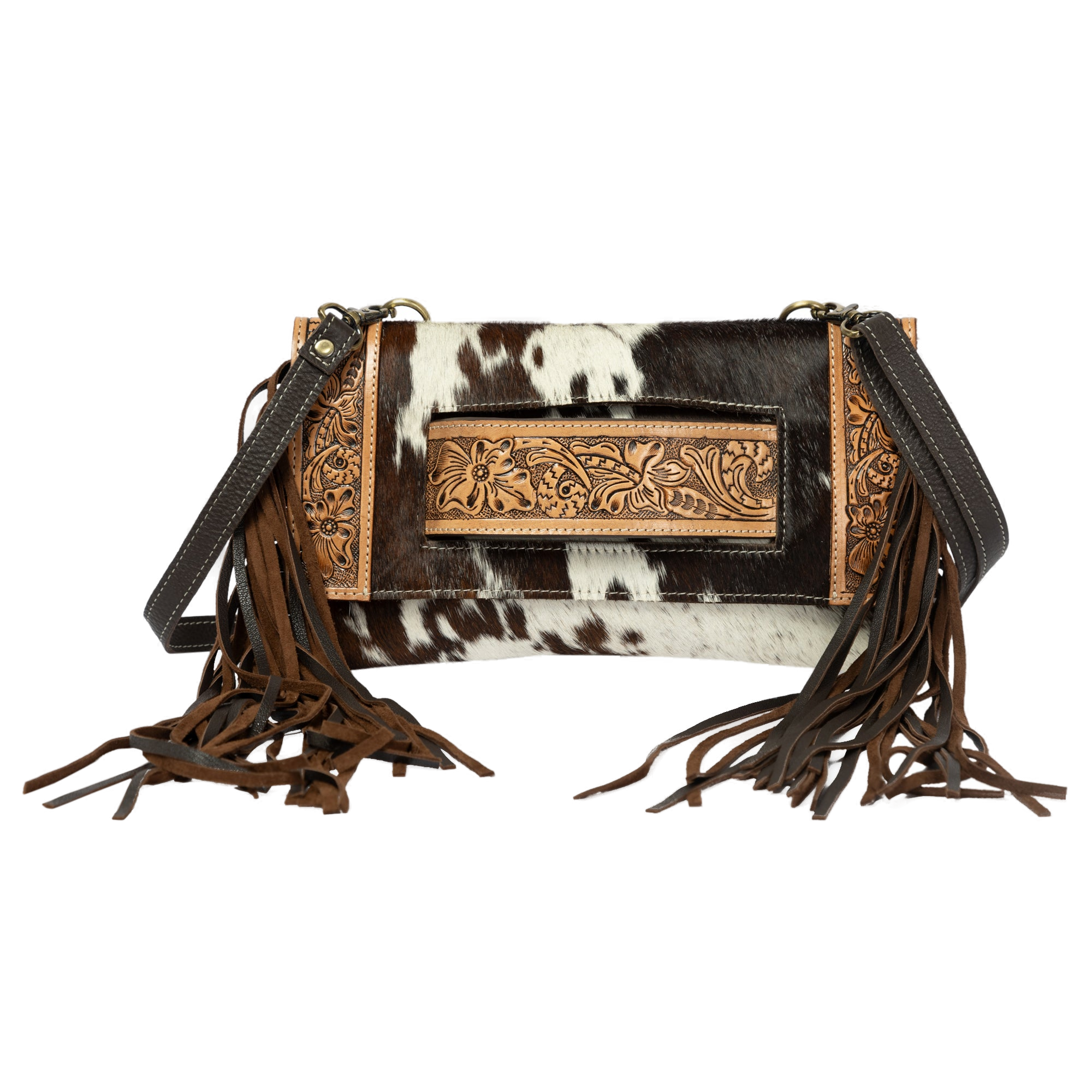The Maraba | Cowhide Tooled Hand Clutch Bag