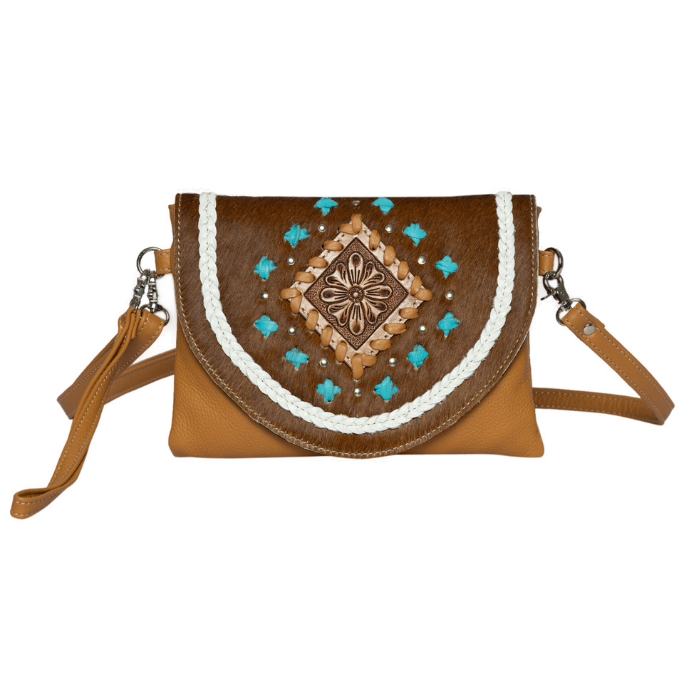 The Waco | Small Boho Bag with Leather Stitch