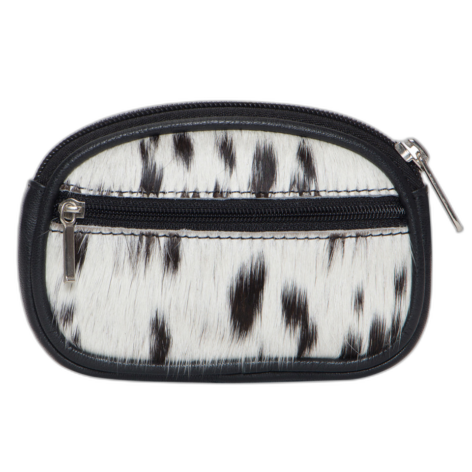 Cowhide Zippered Card Case | CA08