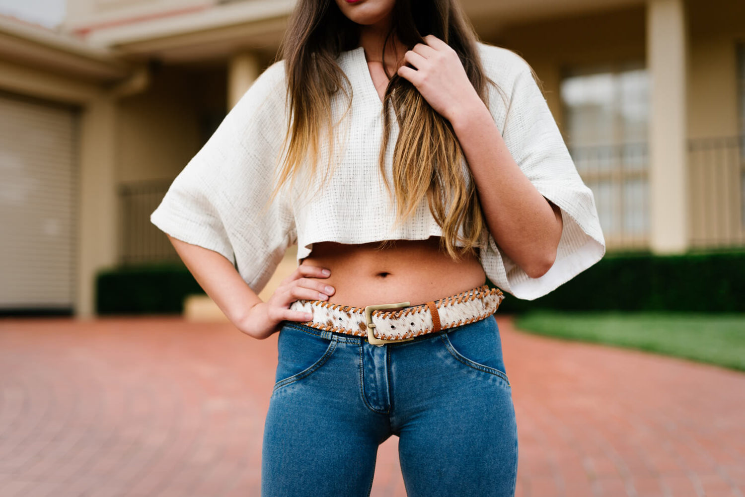 The Boho Cowhide | Hand-Woven Belt